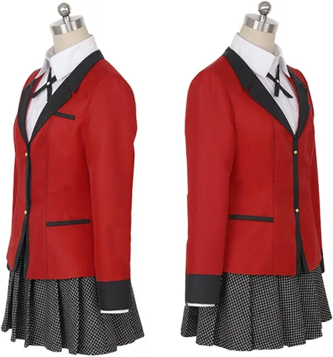Vista 4 de Disfraz de anime Yumeko Jabami para mujer conjunto completo de vestido de marinero JK