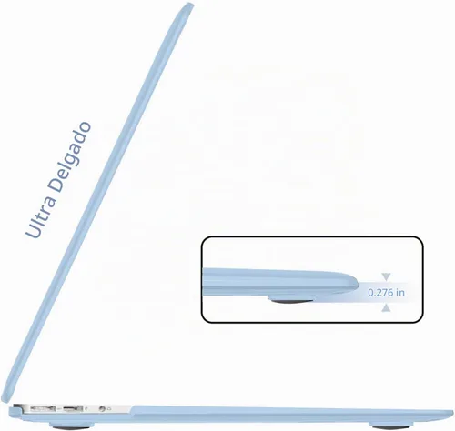 Vista 4 de B BELK Funda compatible con MacBook Air de 13 pulgadas modelo A1466 A1369 versión 2010-2017, carcasa rígida de plástico mate para laptop + cubierta