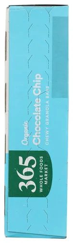 Vista 4 de 365 by Whole Foods Market, Barra de granola con chispas de chocolate orgánicas, 8 unidades, 6.8 onzas