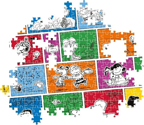 Vista 5 de Clementoni - 39803 - Puzzle Peanuts - Rompecabezas de 1000 piezas, rompecabezas para adultos, rompecabezas de cómic - Hecho en Italia