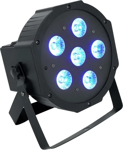 Vista 11 de Rockville Luz de lavado DMX recargable RGBWA+UV de batería PAR 61 de 36W, haz de 25 grados, baterías reemplazables, control remoto IR, activada por