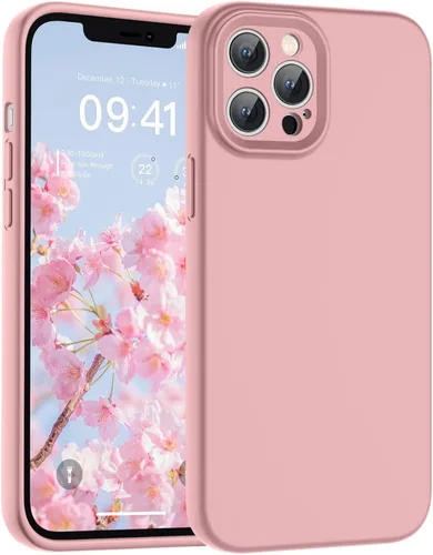 Vista 188 de SUPFINE - Funda diseñada para iPhone 12, silicona líquida premium con [forro de microfibra suave antiarañazos][protección de cámara mejorada], funda
