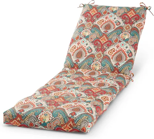 Vista 26 de Cojín reversible para silla de descanso para exteriores, color blanco tropical