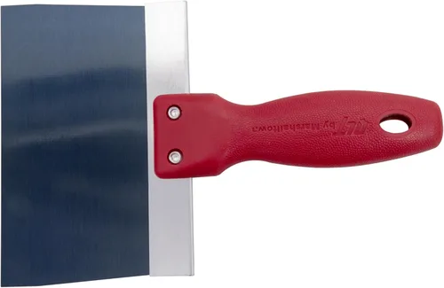 Vista 3 de Cuchillo de cinta de acero azul de 6" con mango de plástico