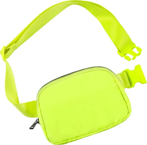 Vista 14 de ODODOS Minicangurera unisex con correa ajustable; pequeña bolsa de la cintura para entrenamiento, correr, viajes y senderismo, DESERT SAGE