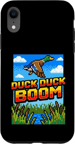 Vista 25 de Funny Duck Hunting Pixel Art Retro Gamer 8-Bit Arcade Boom Caso para iPhone 16
