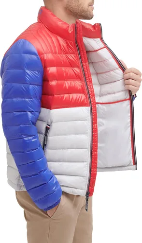 Vista 4 de Tommy Hilfiger Chaqueta acolchada con aislamiento de plumón real para hombre