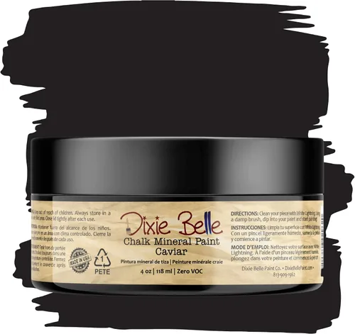 Vista 405 de Pintura para muebles con acabado de tiza Dixie Belle Paint Company - Amatista (4oz) - Pintura mineral de tiza chic púrpura profundo mate
