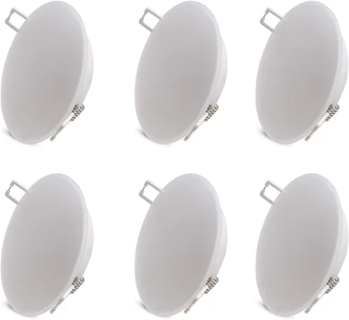 Vista 10 de Lámpara de techo empotrable LED de 12 voltios, luz de disco de 3 pulgadas, regulable 4 W 3500 K blanco cálido, luz interior de montaje empotrado