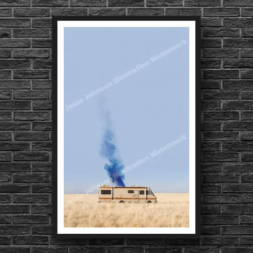 Vista 2 de Póster de Breaking Bad RV/ Heisenberg/ Jesse Pinkman, Walter White, decoración de dormitorio de Better Call Saul