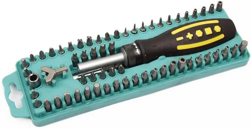 Vista 2 de Destornillador de trinquete con 57 puntas Pro'sKit SD-205