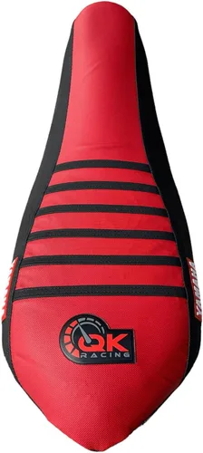Vista 4 de Funda de asiento compatible con Yamaha Raptor 700 700R Funda de asiento 2006-2021 (Lados negros/Parte superior roja)