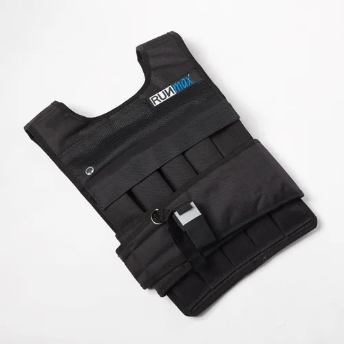 Vista 3 de RUNmax Chaleco con peso ajustable de 20 libras a 150 libras con opción de hombreras para hombres y mujeres