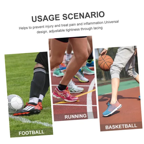 Vista 8 de Ankle Brace Ankle Support Xl Size (44-46) with Lace-up Cross Strap for Overpronation Correction