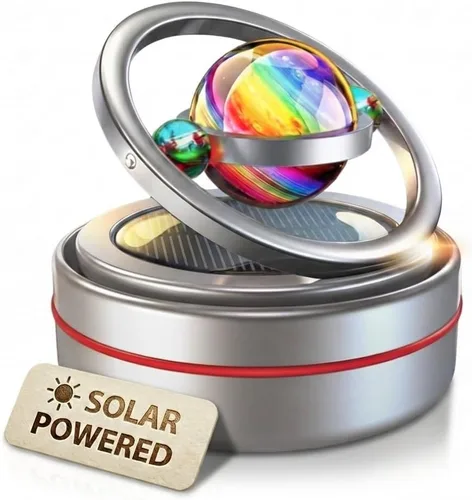 Vista 11 de Girador solar para salpicadero, difusor cinético para decoración de automóvil, accesorios automotrices con temática espacial, intercambio de regalos