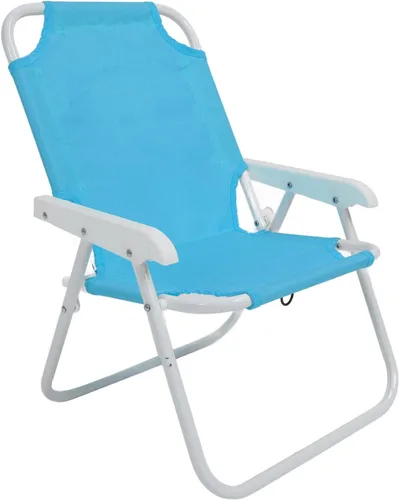 Vista 7 de Silla de playa baja con sombrilla, silla de camping plegable con toldo para niños y adultos, sillas de camping portátiles para niños, silla