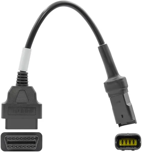 Vista 3 de eMoto Universal 4-Pin macho a OBD2 hembra Cable adaptador de diagnóstico de motocicleta para motocicletas Du Ca Ti