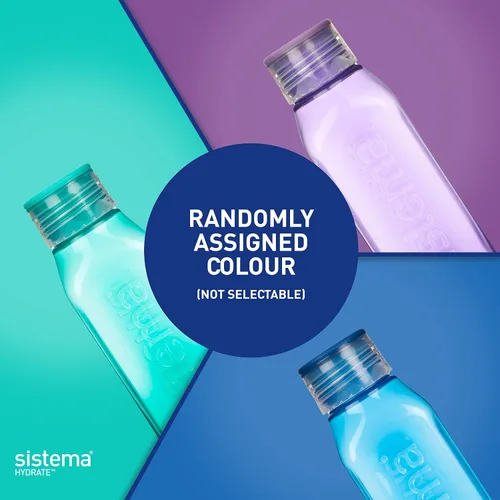 Vista 2 de Sistema Botella cuadrada apilable sin BPA, varios colores, 16.1 fl oz