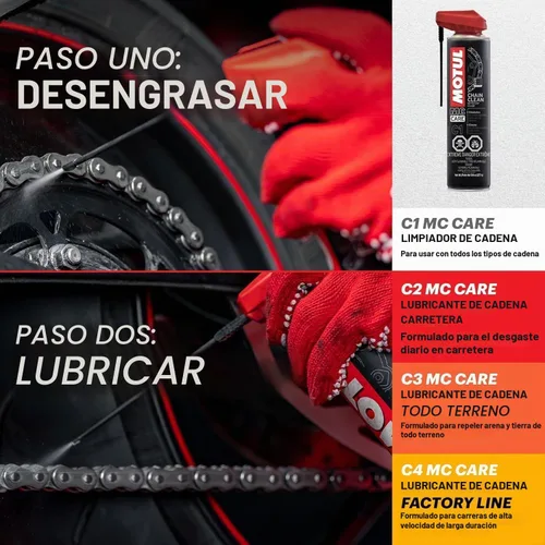 Vista 2 de MOTUL 103243 C1 Limpiador de cadena, 9.8 onzas