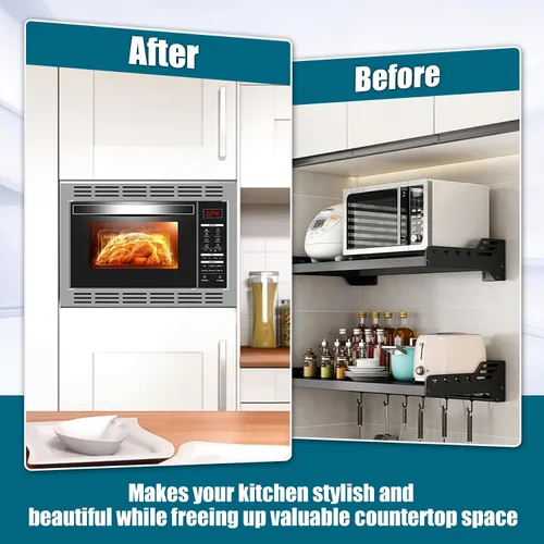 Vista 5 de NN-TK922SS - Kit de molduras de 27 pulgadas para usar con hornos microondas Panasonic, para horno microondas de 2.2 pies cúbicos, kit de molduras