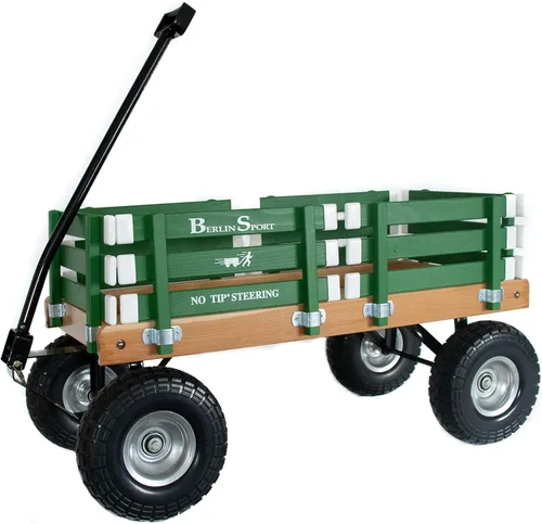 Vista 7 de Carreta Deportiva Berlin Flyer - Modelo F410 - Fabricada por Amish en Ohio, EE. UU. - Neumáticos antipinchazos de 10 pulgadas (Azul)