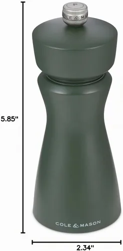 Vista 15 de Cole & Mason Kenton - Molinillo de sal y pimienta, molinillo manual recargable con mecanismo de cerámica ajustable, accesorio de comedor para Oliva