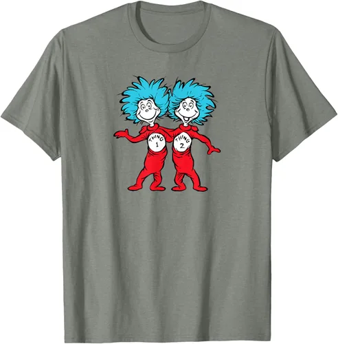 Vista 35 de Dr. Seuss Thing 1 Thing 2 Buddies - Camiseta Negro