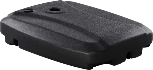 Vista 12 de Tangkula Base universal de sombrilla compensada, base resistente rellena de agua y arena con base cruzada y ruedas, soporte de paraguas con ruedas