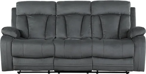 Vista 20 de Blackjack Furniture Elton - Juego de sofá y sofá biplaza de microfibra de 2 piezas con soporte lumbar, acolchado adicional y mecanismo de Beige