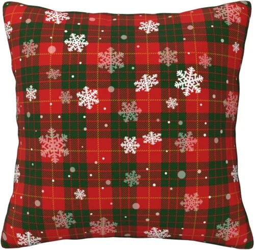 Vista 11 de GOOESING Fundas de almohada de Navidad con remolinos rojos, 16 x 16 pulgadas, diseño de bastón de caramelo dulce, doble remolino, color rojo