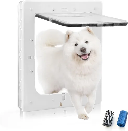 Vista 9 de Puerta grande para perro, puertas resistentes a la intemperie para perros de tamaño pequeño a XXXL u otras mascotas, mejorada y gruesa