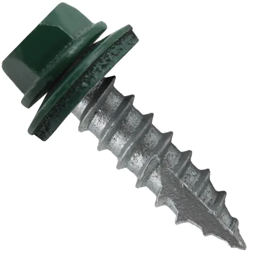 Vista 5 de HERR #14 CHARCOAL Tornillo de techo de chapa metálica de cabeza hexagonal: 250 tornillos x 1