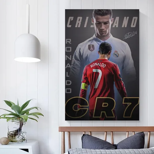 Vista 5 de fhzang Póster de Cristiano Ronaldo 1 póster de lienzo sin marco: 30 x 45 cm (12 x 18 pulgadas)
