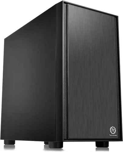 Vista 18 de Thermaltake S100 Carcasa para computadora de cristal templado Snow Edition Micro-ATX mini-Tower con ventilador trasero de 120mm preinstalado Nieve