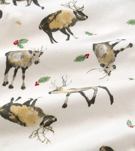 Vista 7 de Burts Bees Baby Pijama de algodón orgánico para vacaciones a juego para bebés