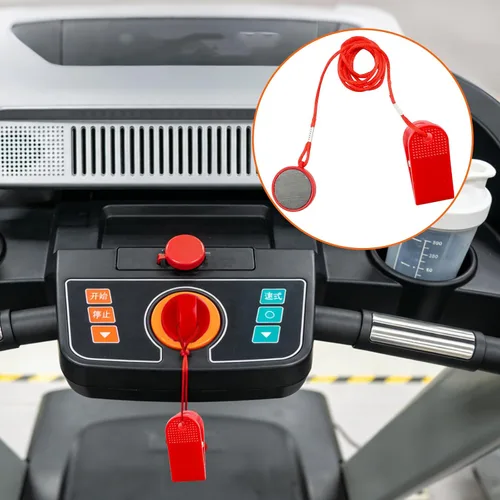 Vista 5 de Reemplazo de llave de seguridad para caminadora magnética, llave de parada de emergencia compatible con cintas de correr Nordictrack, Proform