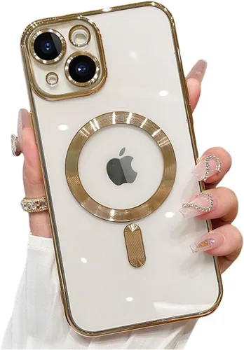 Vista 8 de Funda magnética para iPhone 12 Pro Max transparente compatible con MagSafe Funda protectora de lente de cámara integrada para iPhone 12 Pro Max