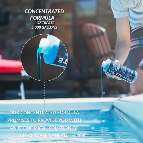 Vista 2 de Clarificador de piscina de máxima claridad - Clarificador de piscina para agua cristalina, acción rápida y larga duración, reduce la nubosidad
