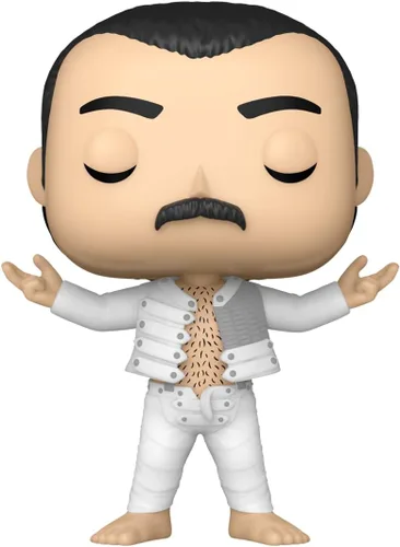 Vista 2 de Funko Pop! Rocks: Queen - F. Freddie Mercury - (I was Born to Love You) - Figura de vinilo coleccionable - Idea de regalo - Producto
