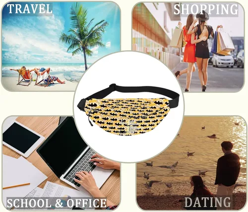 Vista 7 de MEIKIUP Regalos inspirados en la película de murciélagos para fanáticos, personaje de murciélago, maquillaje, bolsa de cosméticos, regalo