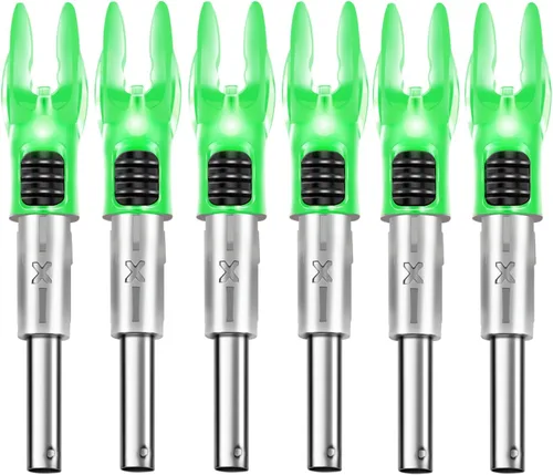 Vista 9 de DEEPOWER X Culatines Iluminados para Flechas .204"/.233"/.244"/.246" con Interruptor de Encendido/Apagado con Bujes H, S, GT