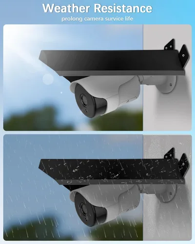 Vista 3 de Cubierta Universal para Cámara de Seguridad - Protector Solar y de Lluvia, Techo Protector Impermeable para Cámaras Domo y Bala de Exterior
