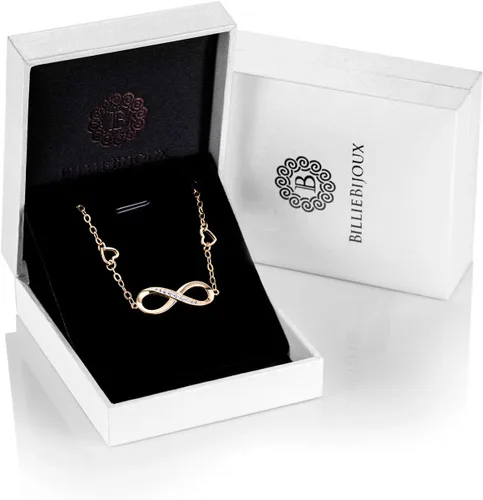 Vista 21 de Billie Bijoux Pulsera tobillera de plata de ley 925 para mujer, con símbolo de amor infinito, ajustable, grande, regalo para mujer