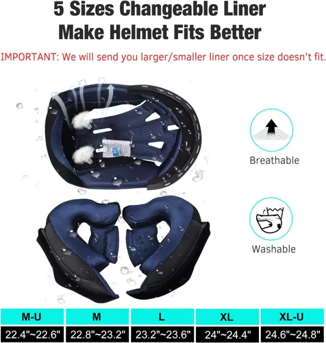 Vista 6 de FreedConn BM2-S - Casco de motocicleta con Bluetooth y función de marcación de voz, manos libres, 500 m/ 2 – 3 conductores, DOT con Bluetooth