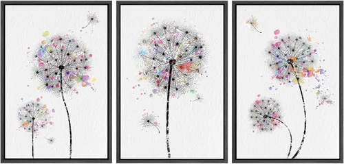 Vista 14 de SIGNWIN Lienzo enmarcado para pared, juego de arte dramático de cielo tormentoso, ilustraciones de paisaje nuboso Moody, arte moderno decorativo
