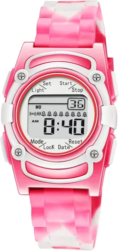 Vista 6 de T TICCI Reloj vibratorio digital para niños, 8 alarmas, recordatorio de medicación, entrenamiento urinario, vibración, píldora, aviso, vibra