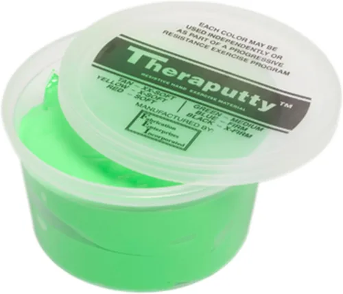 Vista 4 de CanDo 10-0920 TheraPutty - Masilla de ejercicio de mano estándar, Mediana, 1oz