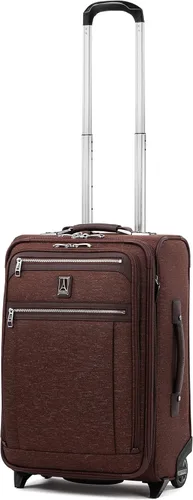 Vista 5 de Travelpro Platinum Elite - Rollaboard extensible de 22 pulgadas, Bordeaux, Platinum Elite Softside - Equipaje vertical expandible