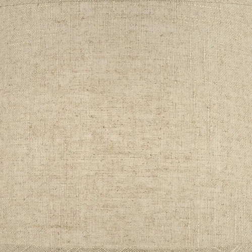 Vista 2 de Juego de 2 pantallas de lámpara de tambor de tapa dura (premontada), lino de arpillera mediana de 11 pulgadas superior x 13 pulgadas inferior x 9.5