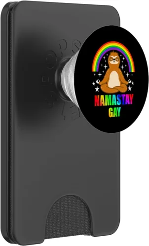 Vista 8 de Nama Stay Gay Yoga PopSockets intercambiables PopGrip